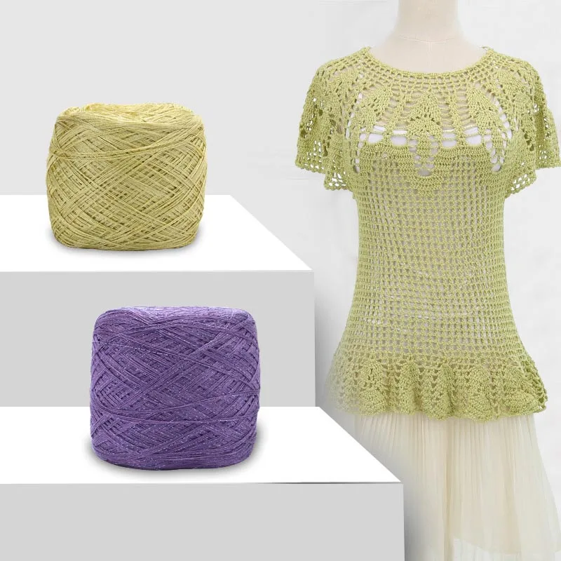 Fil à tricoter 100 % pur lin.